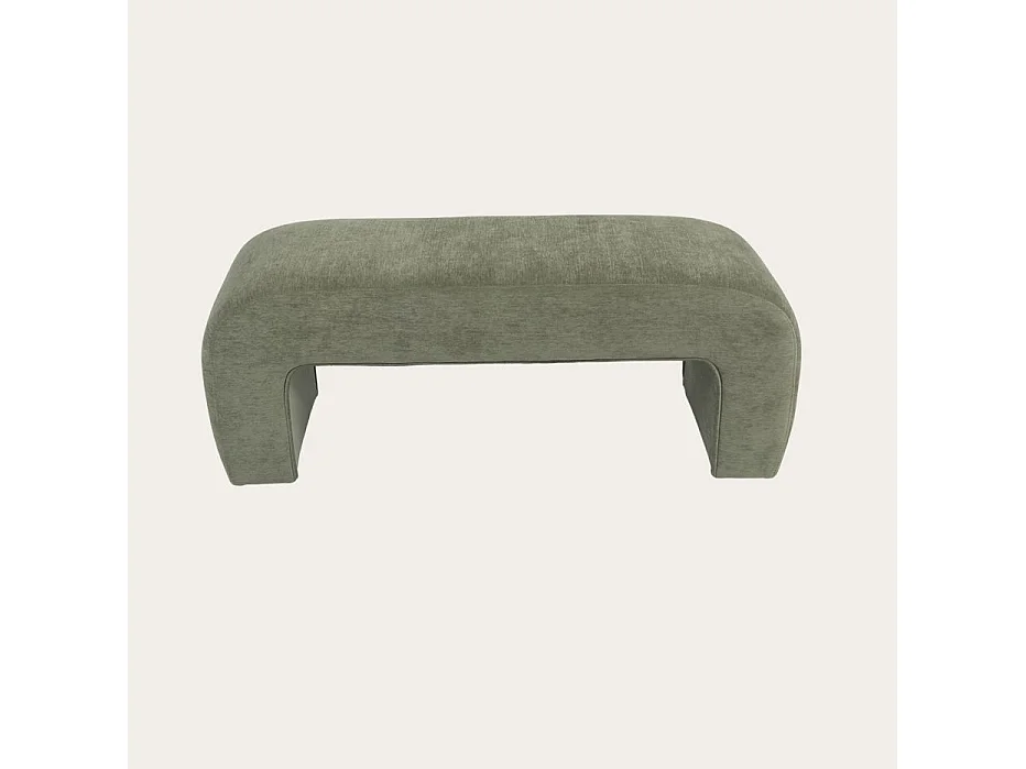Banc tapissé Vert 120x46
