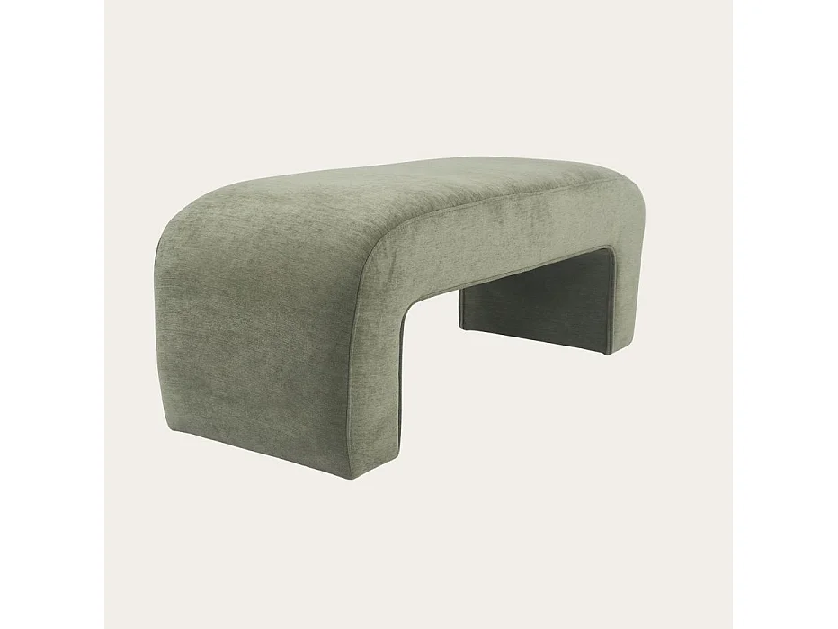 Banc tapissé Vert 120x46