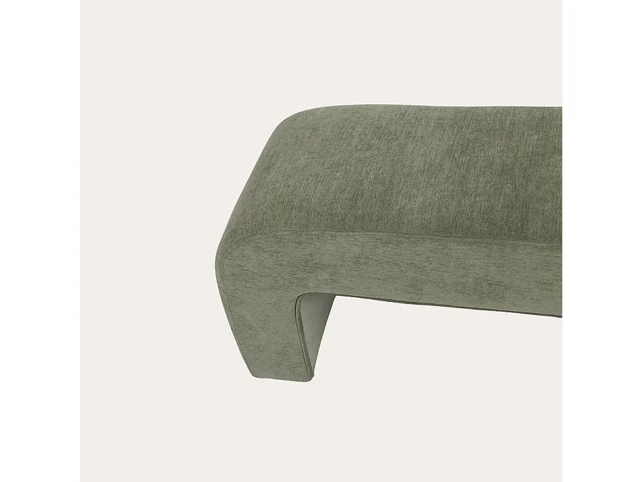 Banc tapissé Vert 120x46