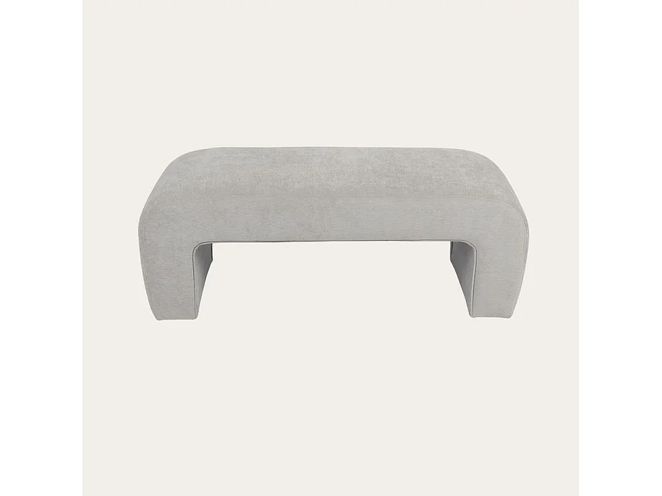 Banc tapissé Beige 120x46