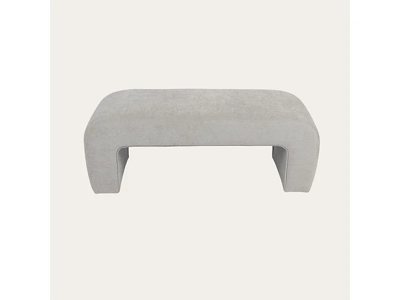 Banc tapissé Beige 120x46