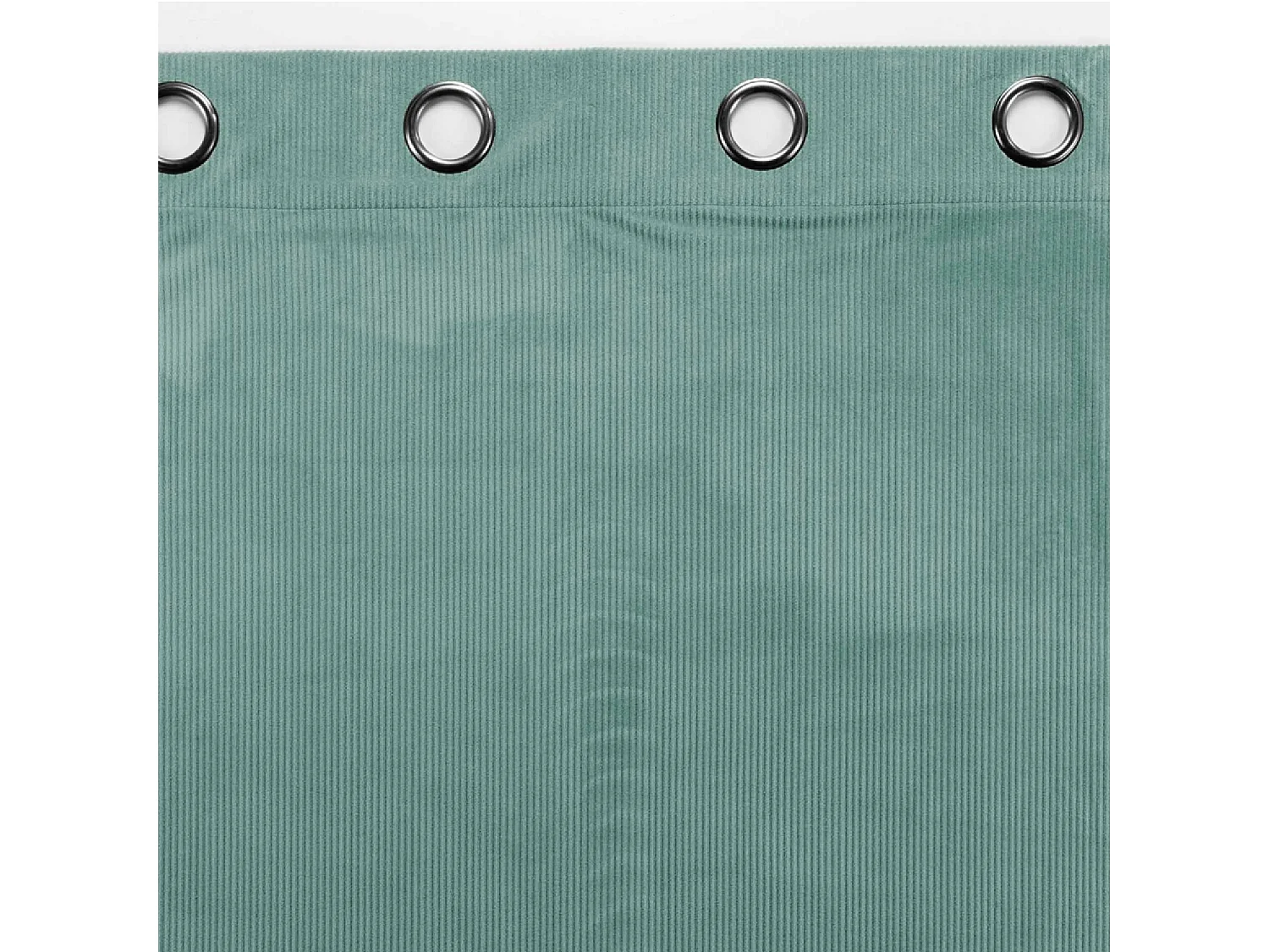 Rideau à Œillets Velours Côtelé "Casual" 140x260cm Sauge