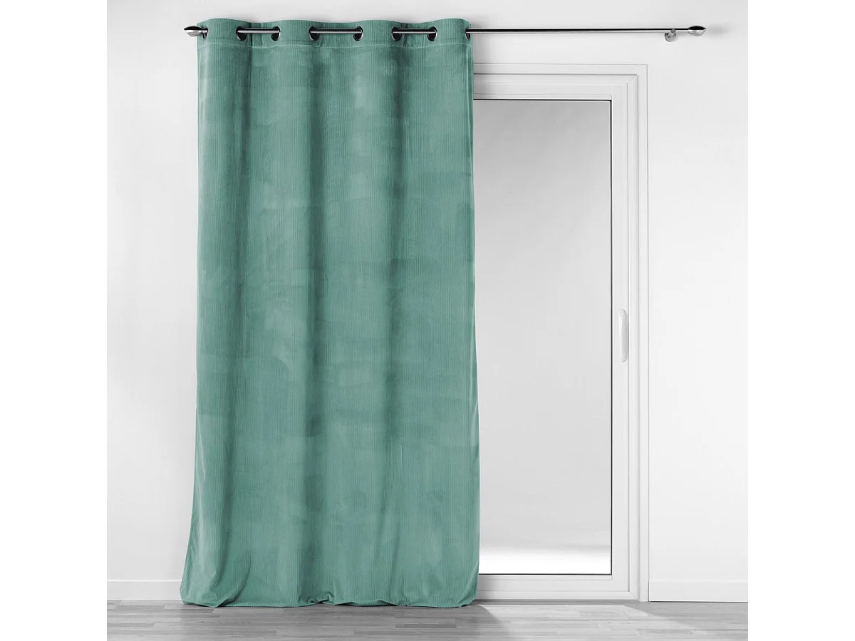 Unifarbener Siebvorhang aus Cordsamt 140 x 260 cm