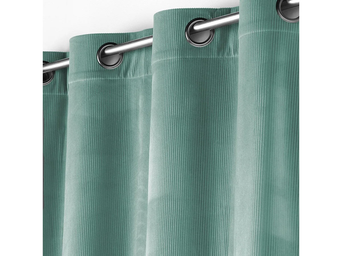 Unifarbener Siebvorhang aus Cordsamt 140 x 260 cm