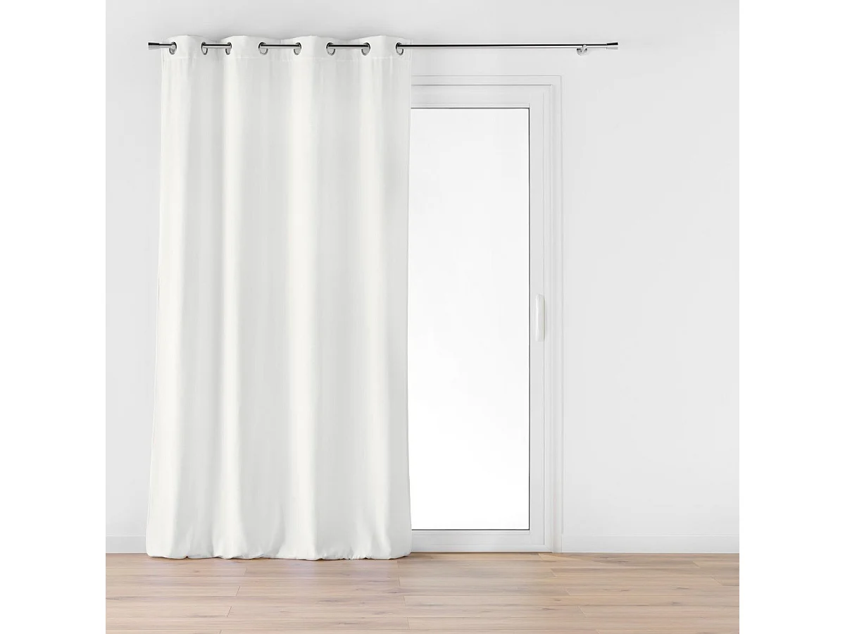Rideau à Œillets en Velours "Mika" 140x260cm Blanc