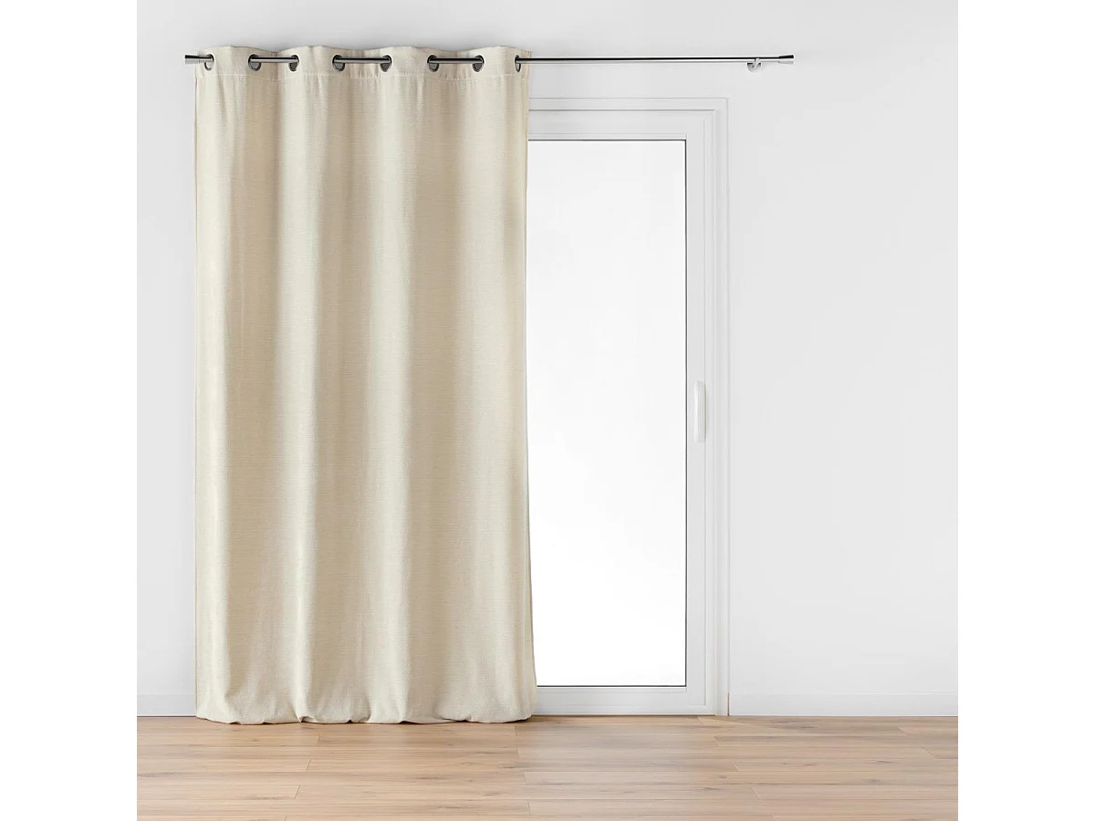 Rideau à Œillets en Velours "Mika" 140x260cm Lin