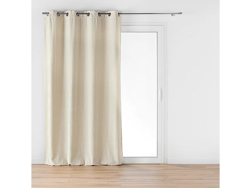 Rideau à Œillets en Velours "Mika" 140x260cm Lin