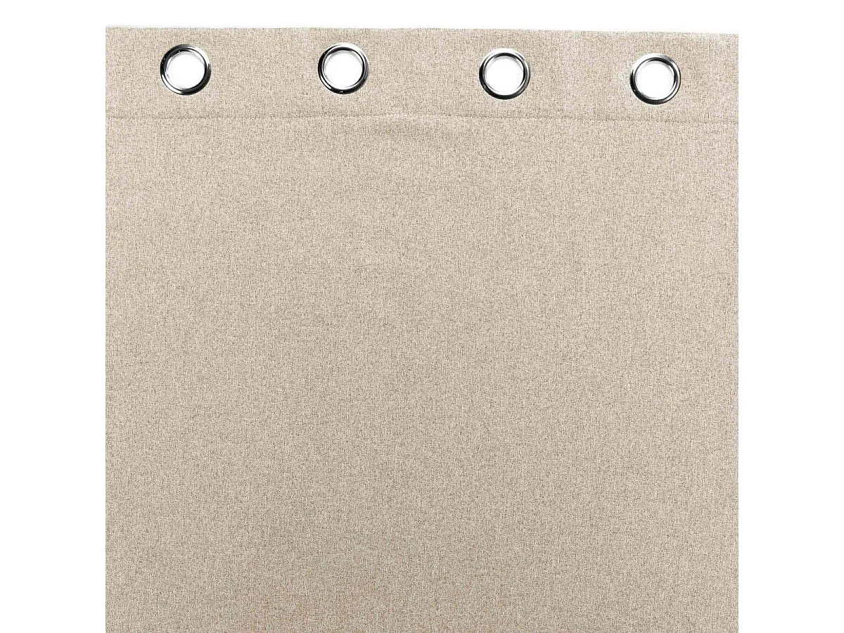 Ösenvorhang Jupiter Isolierend aus Leinen 140 x 260 cm