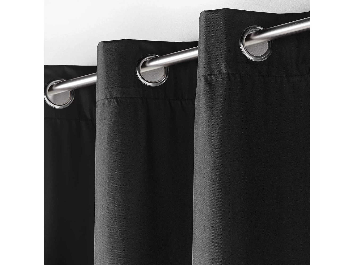 Rideau Isolant à Œillets "Icemount" 140x260cm Noir