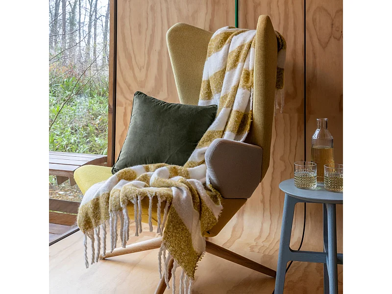 Plaid à rayures 130x170 cm