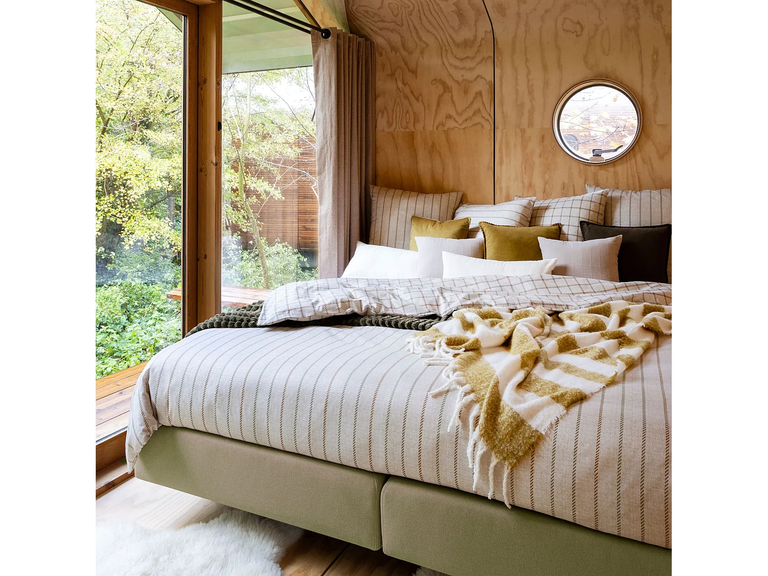 Plaid à rayures 130x170 cm