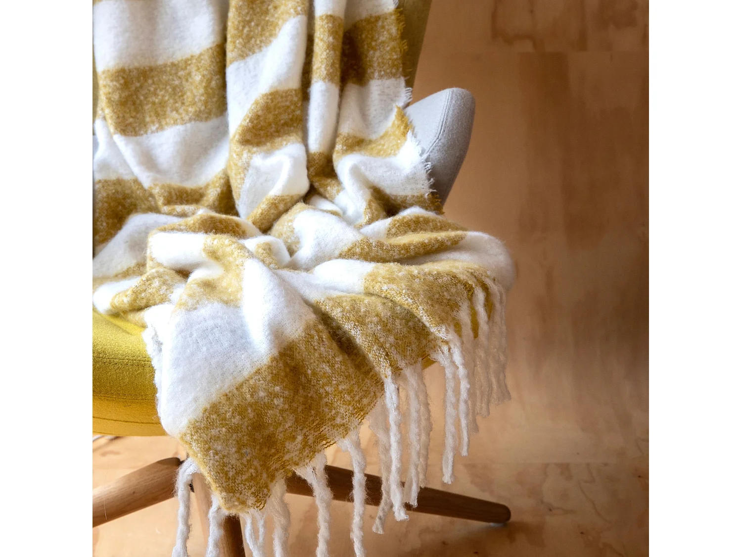 Plaid à rayures 130x170 cm