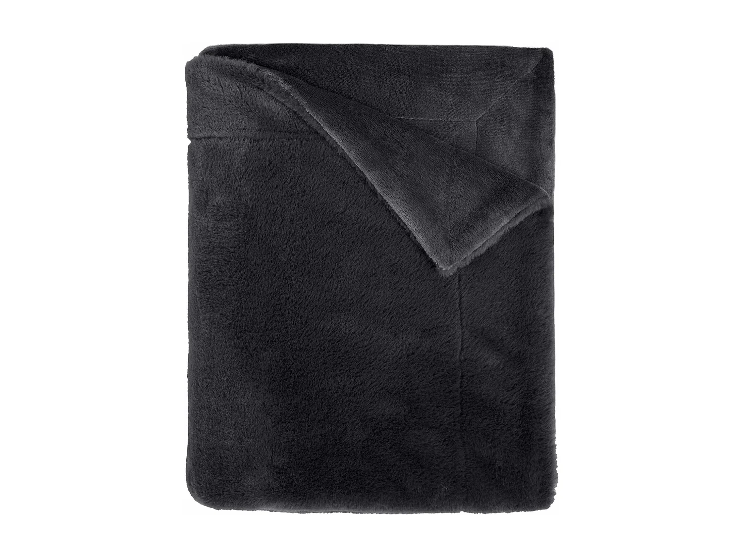 Plaid polaire chaud anthracite 130x170 cm