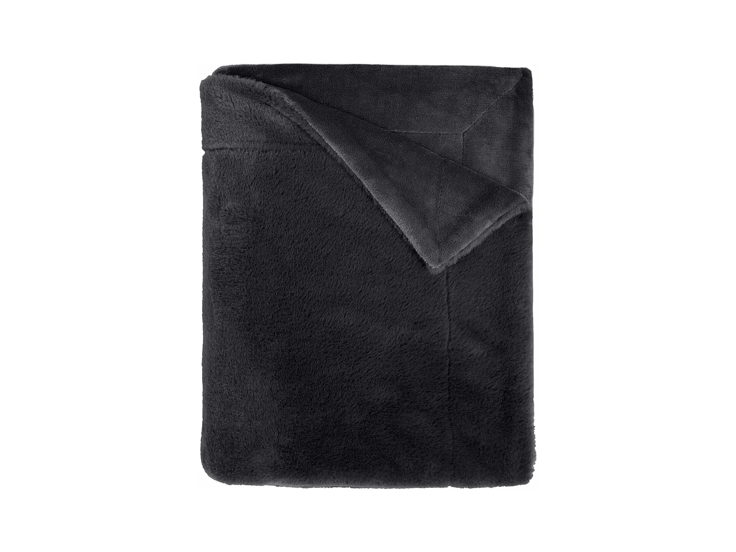 Plaid polaire chaud anthracite 130x170 cm