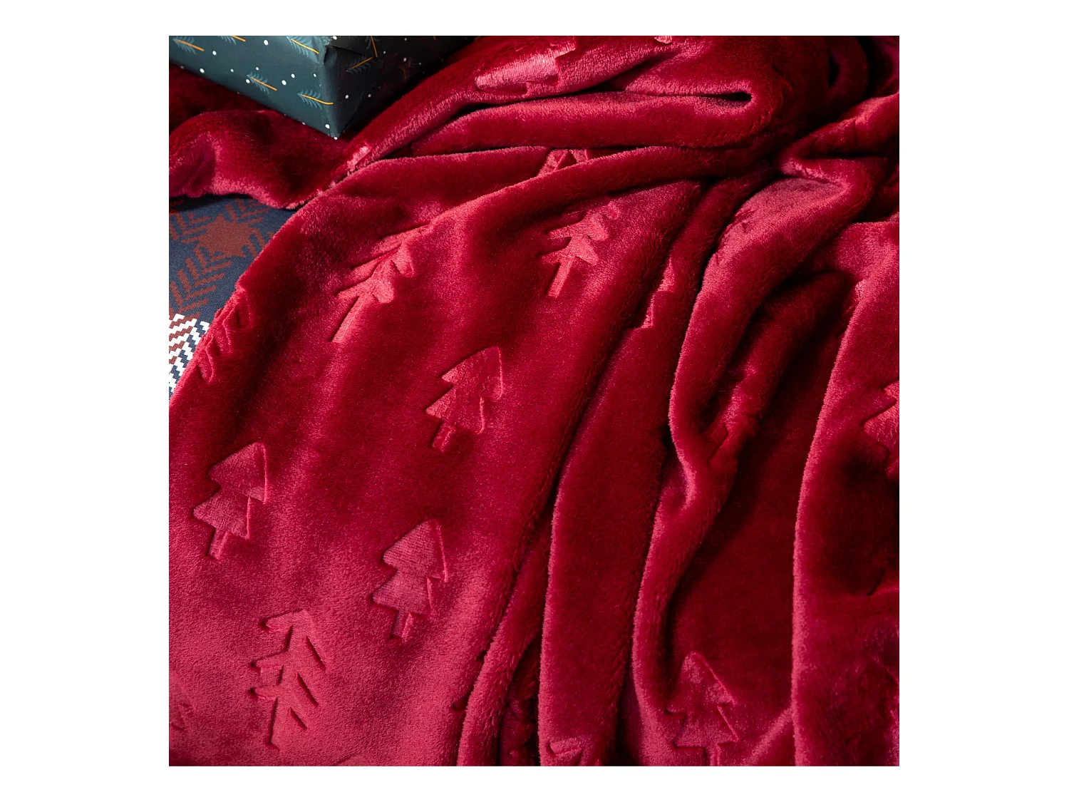Plaid polaire pin rouge 150x200 cm