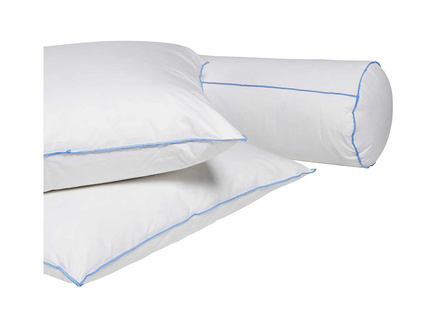 Pack oreiller et traversin moelleux duvet de canard anti-allergènes Someo 90