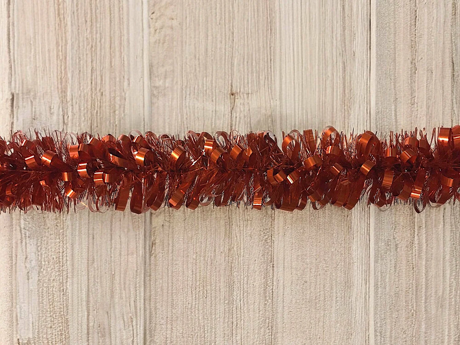 Decoración de Navidad Dthoma, Adorno navideño, Ornamento de Navidad, Decoración festiva, Made in Italy, 1000x8 h8 cm, Cobre