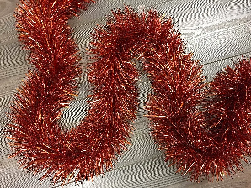 Décoration de Noël Dconner, Ornement de Noël, Ornement de fête, Décoration festive, Made in Italy, 500x15 h15 cm, Cuivre