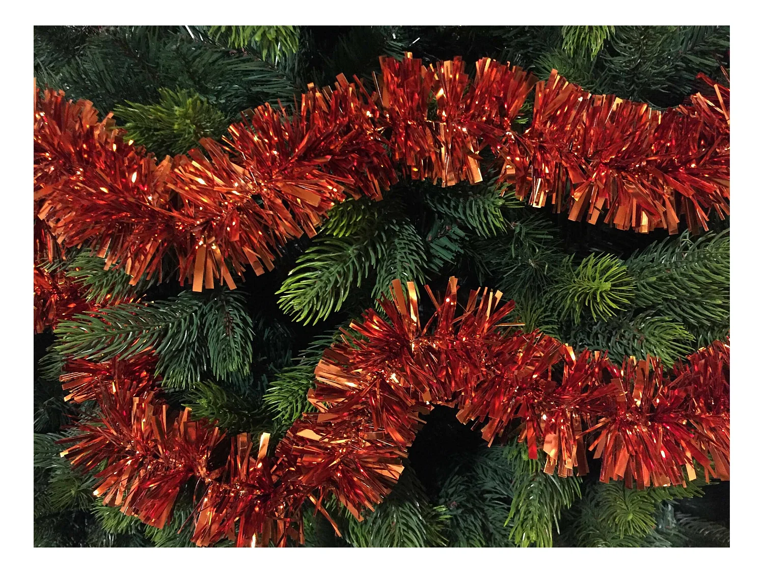 Décoration de Noël Dhatto, Ornement de Noël, Ornement de fête, Décoration festive, Made in Italy, 1000x8 h8 cm, Cuivre