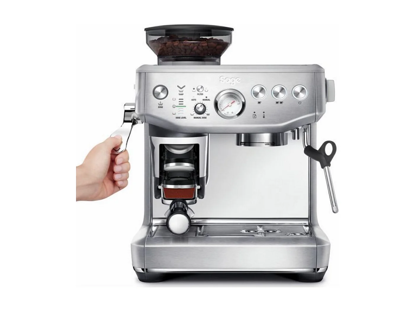 Sage Machine à expresso 15 bars noir/argent - SES876BSS4EEU1