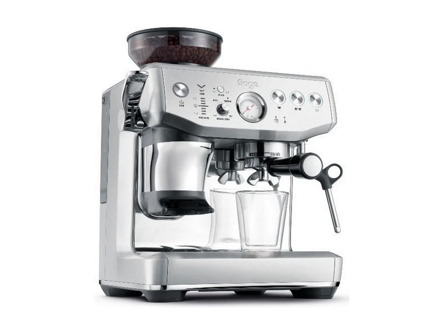 Sage Machine à expresso 15 bars noir/argent - SES876BSS4EEU1