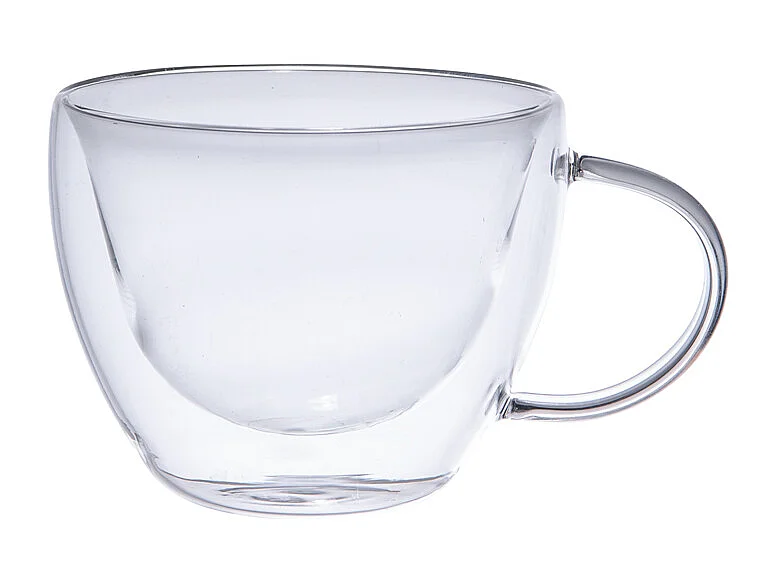 Set de 2 déjeuners de 38 cl Arô double paroi en verre borosilicate