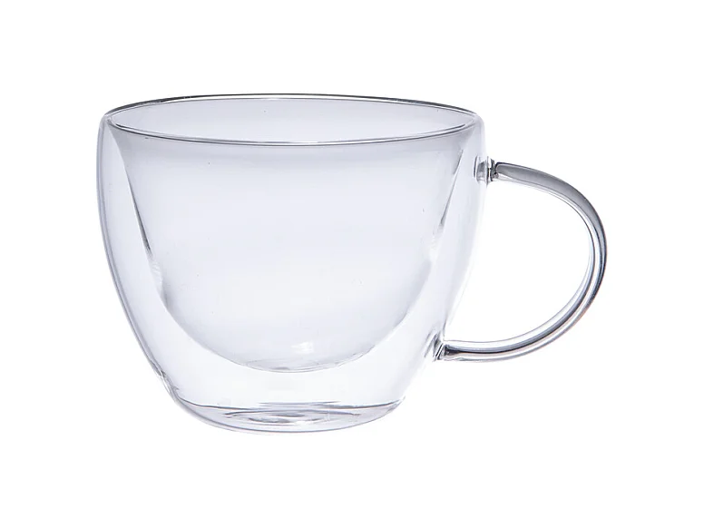 Set de 2 déjeuners de 38 cl Arô double paroi en verre borosilicate