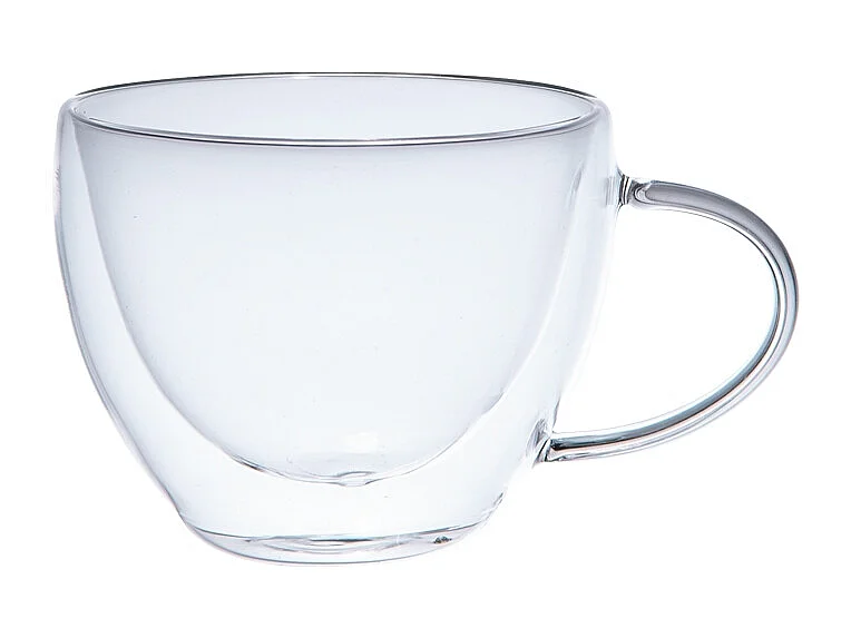 Set de 4 mugs de 24 cl Arô double paroi en verre borosilicate