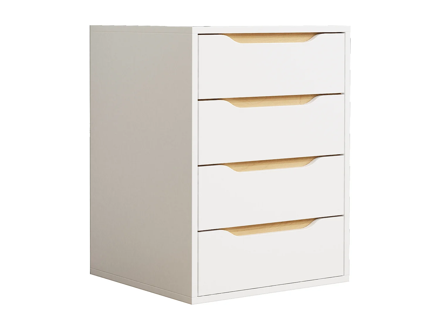 Armário de cabeceira VCM | mesa de cabeceira | mesa de cabeceira | dimensões aprox. A. 61 x L. 46 x P. 42 cm - Malira M (Branco / Carvalho Mel)