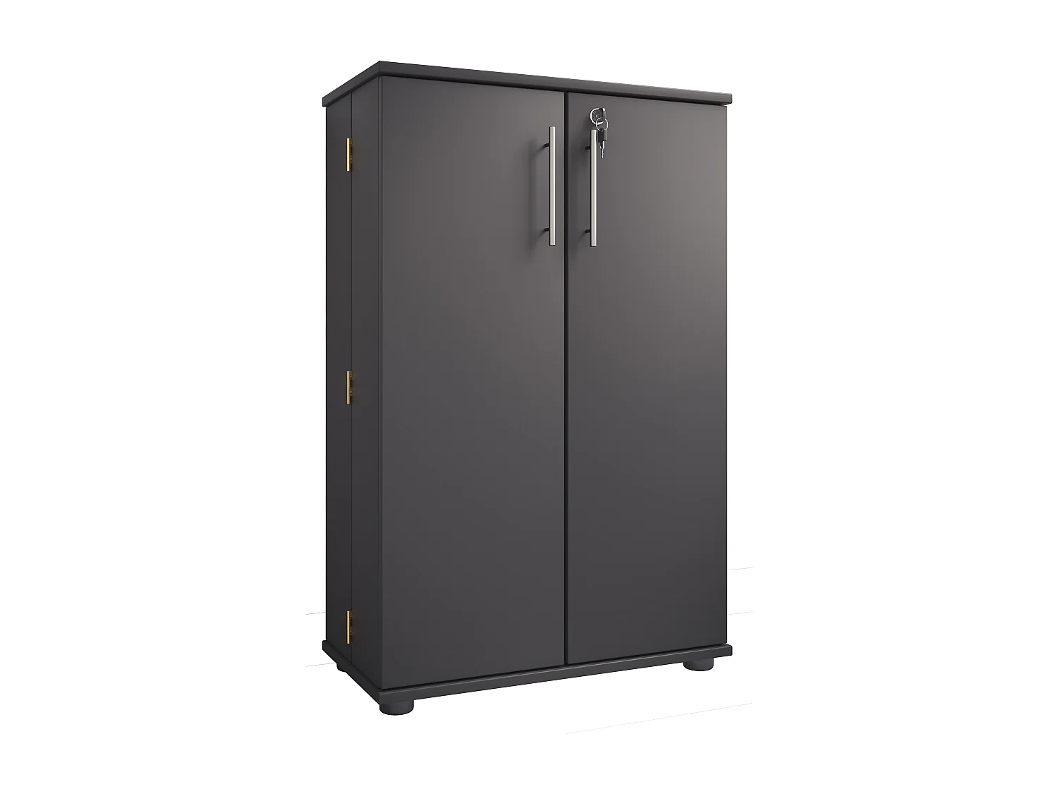 CD / DVD Media Shelf Engalo Anthracite H. 93 x W. 60 x D. 31 cm