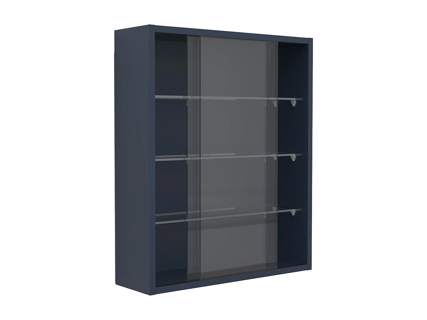 Wall display cabinet Drivalo Anthracite H. 60 x W. 50 x D. 15 cm