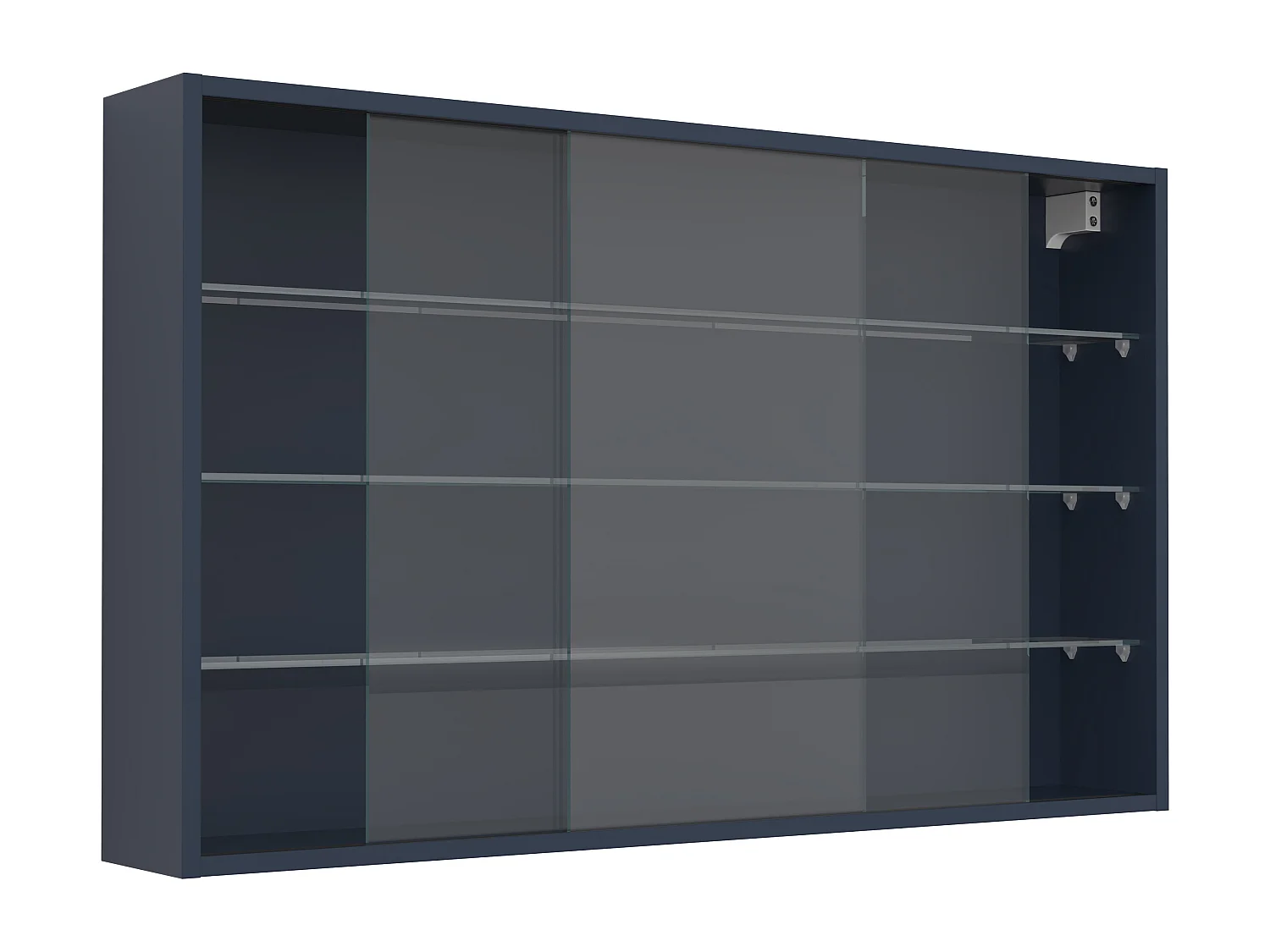 Wall display cabinet Drivalo Anthracite H. 60 x W. 100 x D. 15 cm