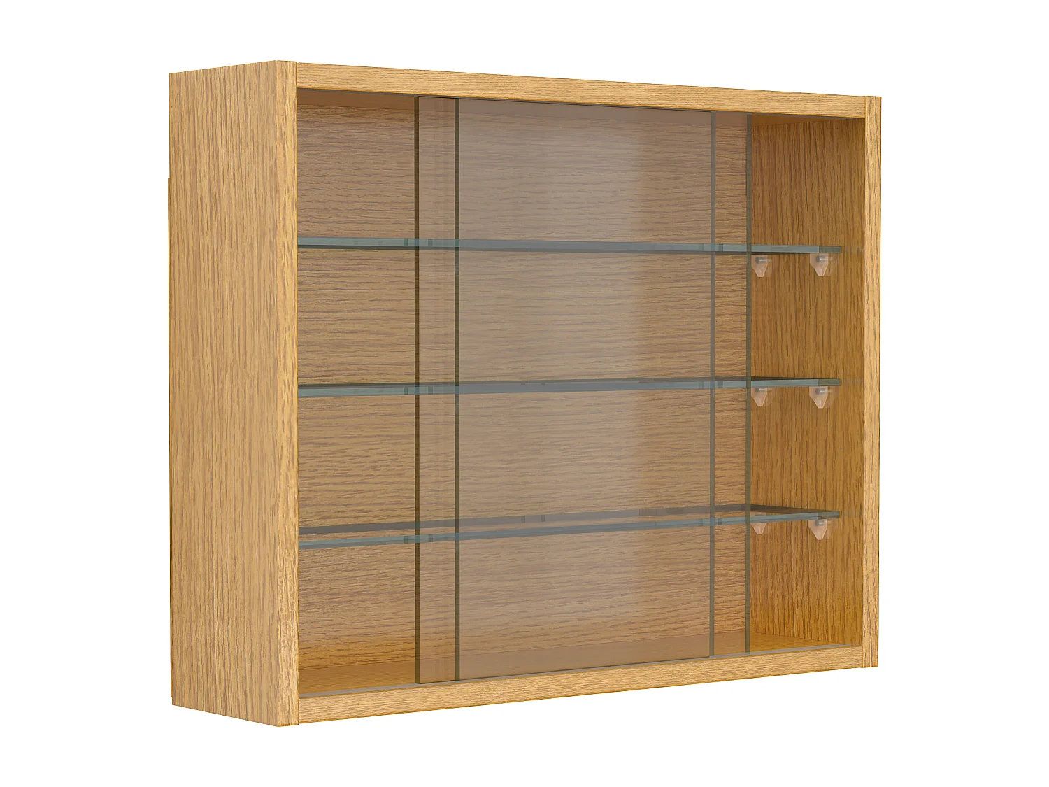 Wall display cabinet Drivalo Honey oak H. 40 x W. 50 x D. 12 cm