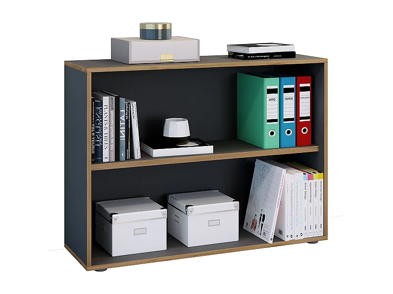 Holz Büro Regal Bücher Ordner Aktenregal Salia 2f