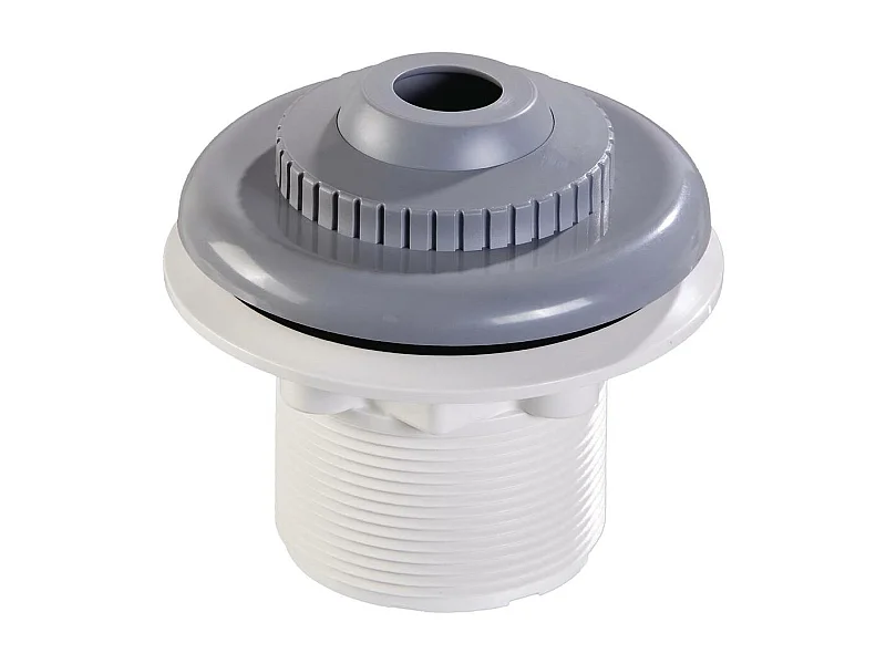 Bouche de refoulement à visser pour piscine liner "Parker" - Gris anthracite