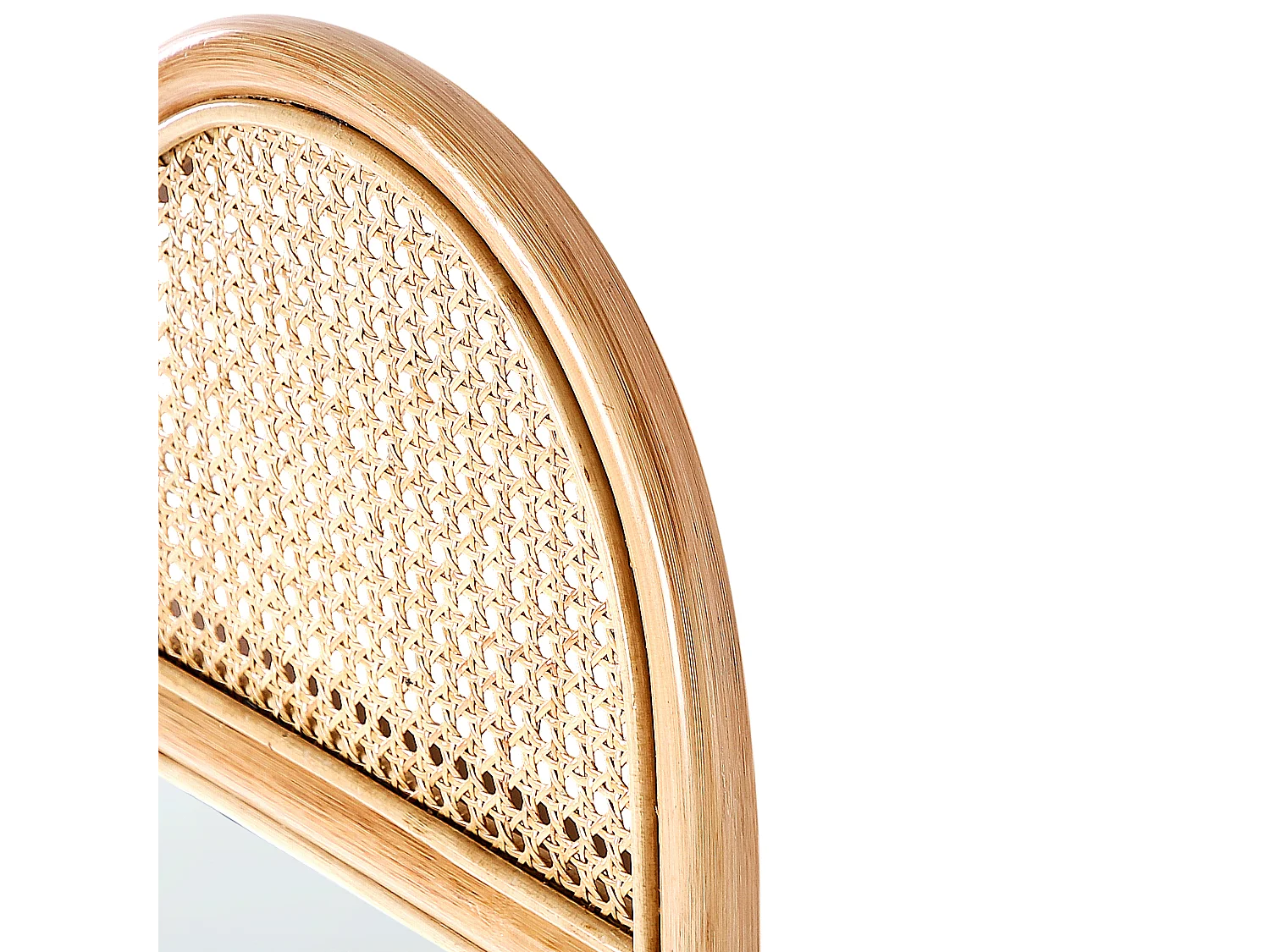 Lustro stojące BRUSSEY 170 cm Rattan Naturalny
