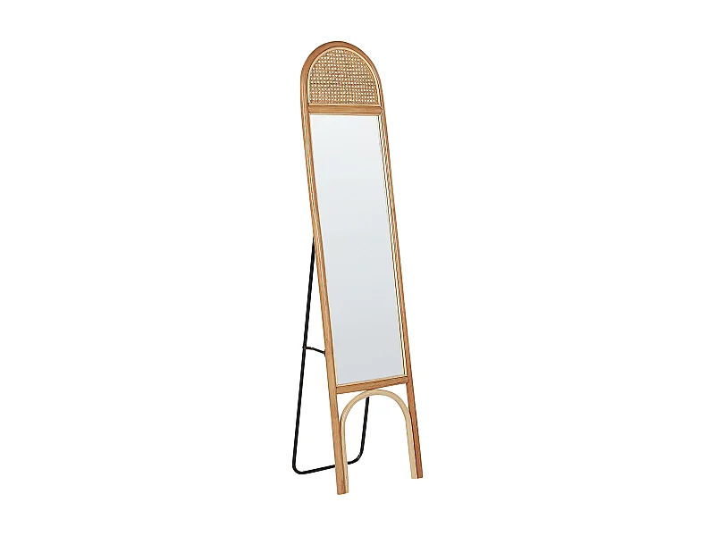 Lustro stojące BRUSSEY 170 cm Rattan Naturalny