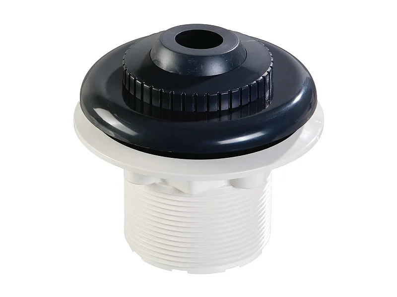 Bouche de refoulement à visser pour piscine liner "Parker" - Gris