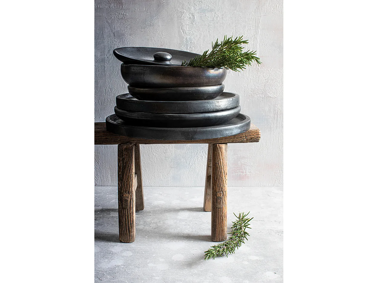 L’Assiette Creuse Brûlée - Noir - M