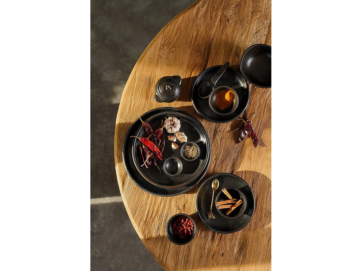 El Plato Hondo Quemado - Negro - M