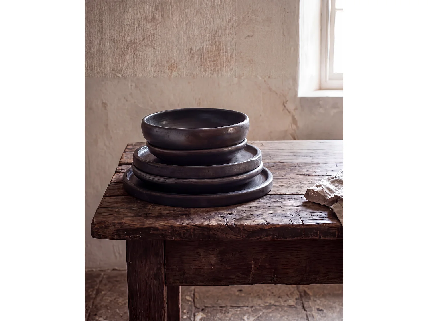 Le Burned Assiette Creuse - Noir - M