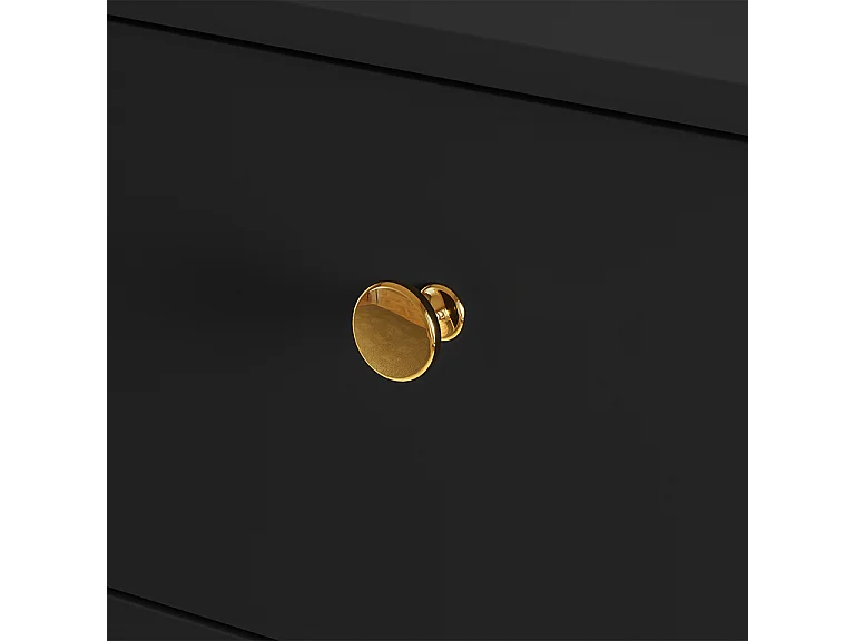 Buffet 2 portes 3 tiroirs Manoé Noir