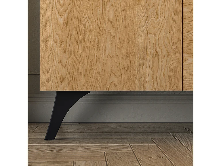 Buffet 5 portes Soah Bois et Noir