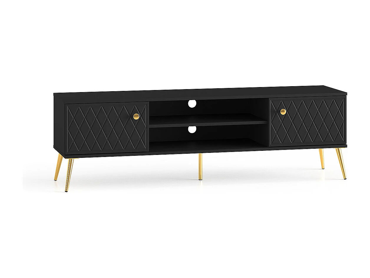 Manoé Black 2-dørs tv-bord 160 cm