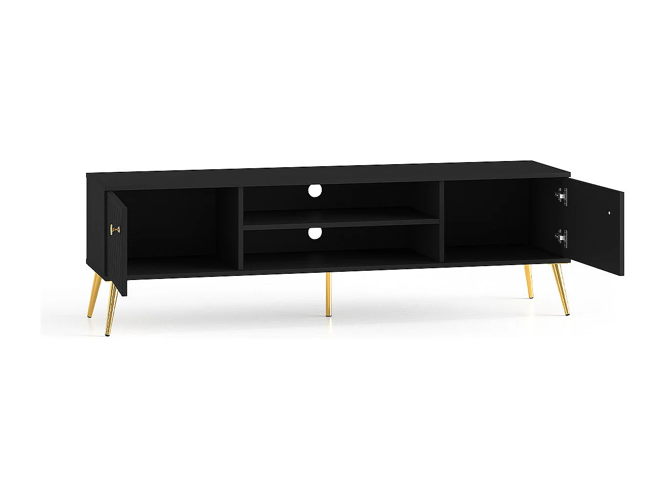 Manoé Black 2-dørs tv-bord 160 cm