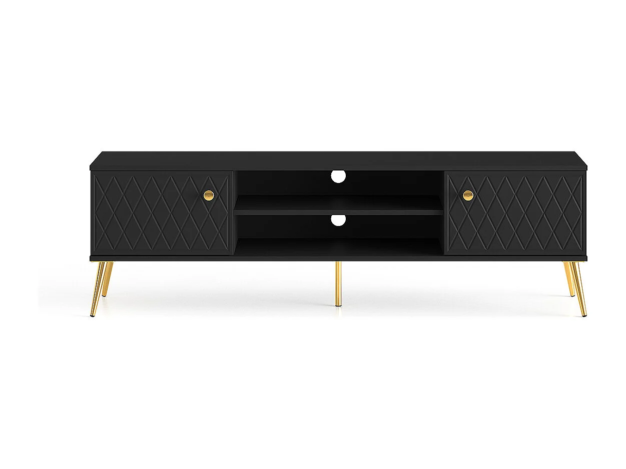 Manoé Black 2-dørs tv-bord 160 cm