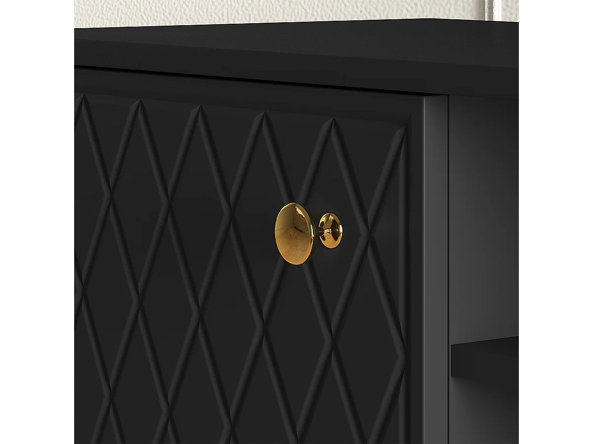 Manoé Black 2-dørs tv-bord 160 cm