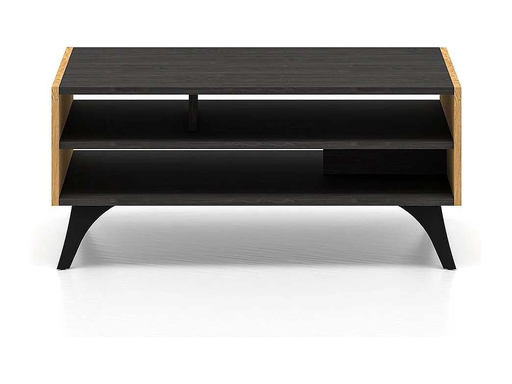 Soah Houten en Zwarte Salontafel