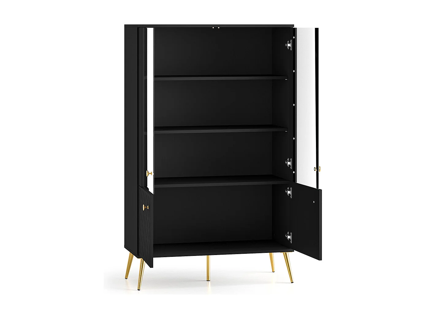 Vaisselier 4 portes Manoé Noir