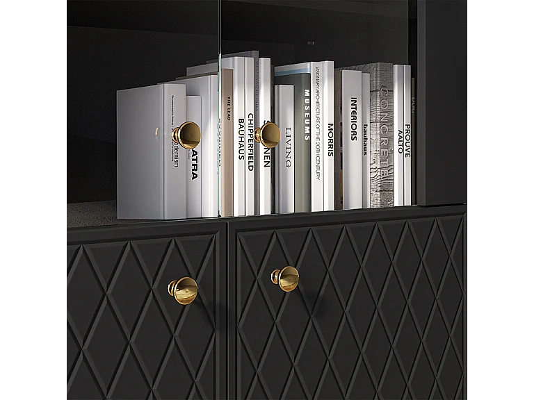 Vaisselier 4 portes Manoé Noir